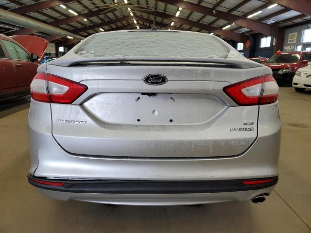 3FA6P0LU0DR374401 - 2013 FORD FUSION SE HYBRID SILVER photo 6