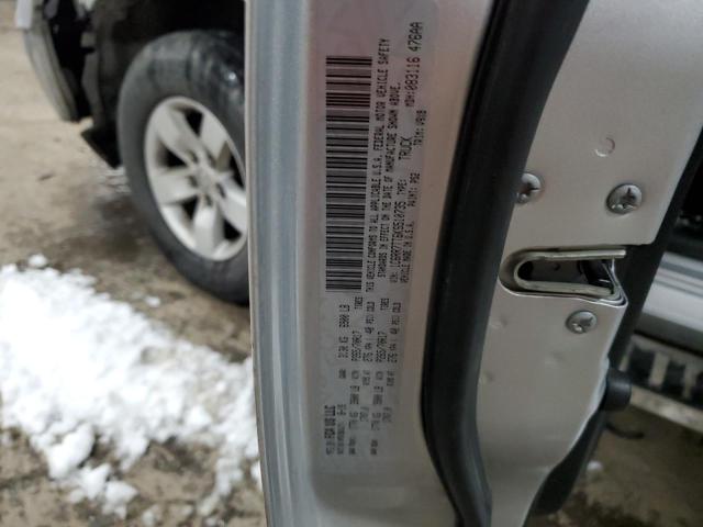 1C6RR7TT6KS510735 - 2019 RAM 1500 CLASS SLT 银色 照片 12