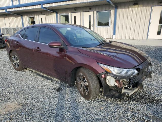 3N1AB8CV8MY283363 - 2021 NISSAN SENTRA SV BURGUNDY photo 4