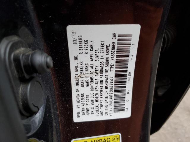 19UUA8F23CA028557 - 2012 ACURA TL GRAY photo 12