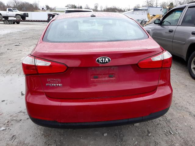 KNAFX4A6XE5223718 - 2014 KIA FORTE LX RED photo 6