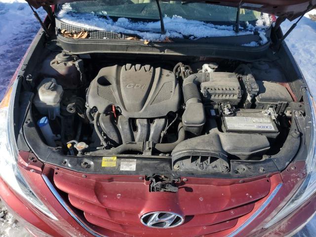 5NPEB4AC2DH571224 - 2013 HYUNDAI SONATA GLS RED photo 11