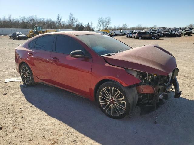 3KPF44ACXME395638 - 2021 KIA FORTE GT RED photo 4