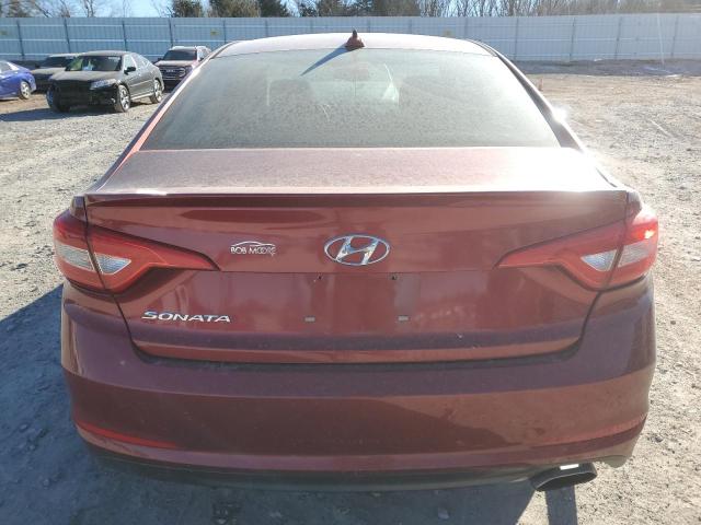 5NPE24AF5GH263219 - 2016 HYUNDAI SONATA SE MAROON photo 6