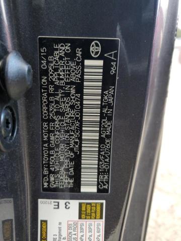 JTKJF5C7XFJ010474 - 2015 TOYOTA SCION TC 石墨色 照片 12