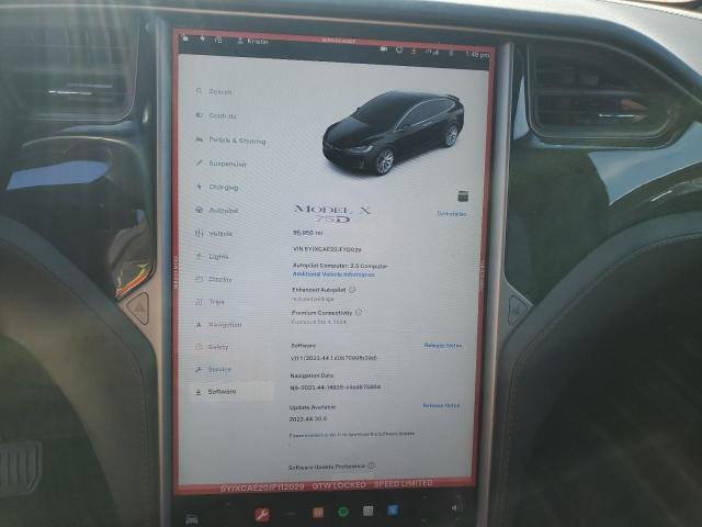 5YJXCAE20JF112029 - 2018 TESLA MODEL X BLACK photo 9