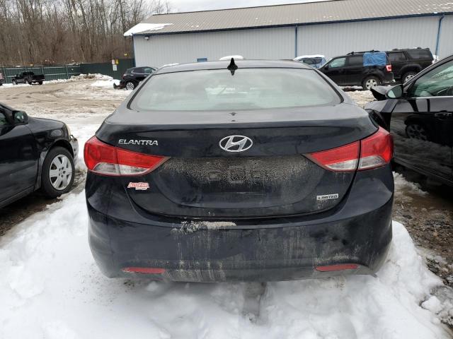 5NPDH4AE6DH383835 - 2013 HYUNDAI ELANTRA GLS BLACK photo 6