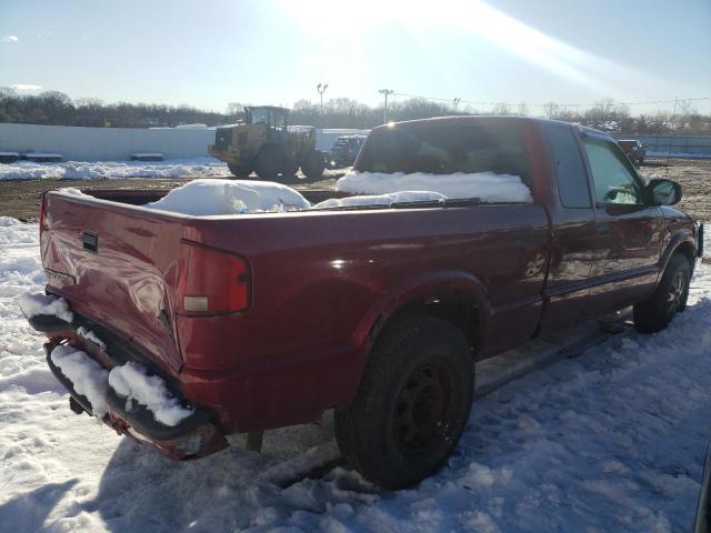 1GTDT19W028244452 - 2002 GMC SONOMA MAROON photo 3