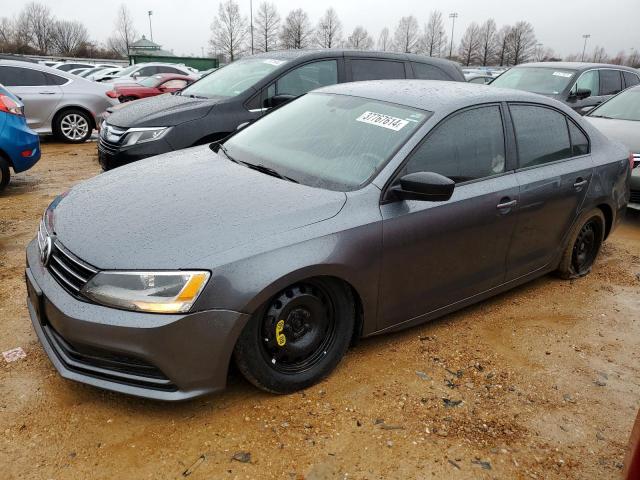 3VW2K7AJ0FM313264 - 2015 VOLKSWAGEN JETTA BASE GRAY photo 1