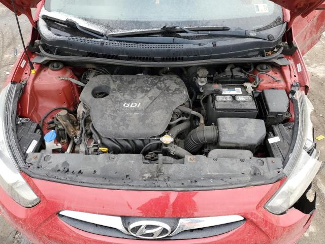 KMHCT5AE7CU008813 - 2012 HYUNDAI ACCENT GLS RED photo 11