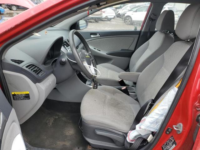 KMHCT5AE7CU008813 - 2012 HYUNDAI ACCENT GLS RED photo 7