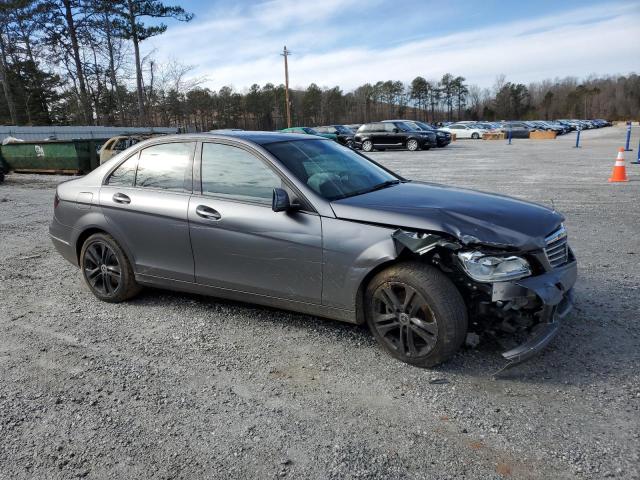 WDDGF4HB0DA858486 - 2013 MERCEDES-BENZ C 250 GRAY photo 4