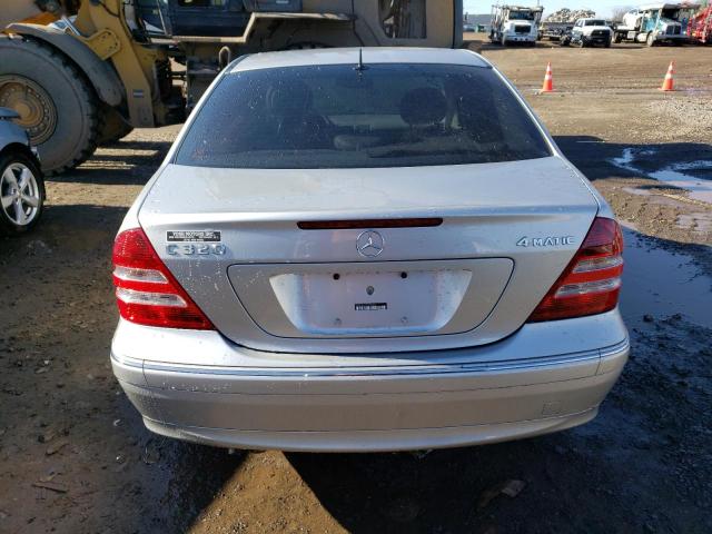 WDBRF84J35F604703 - 2005 MERCEDES-BENZ C 320 4MATIC SILVER photo 6