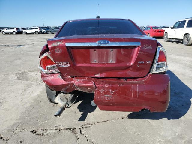 3FAHP08107R155482 - 2007 FORD FUSION SEL BURGUNDY photo 6