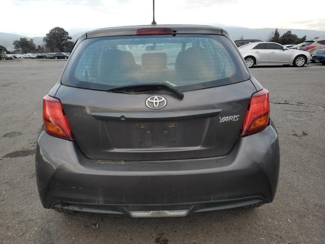 VNKKTUD34FA022055 - 2015 TOYOTA YARIS GRAY photo 6