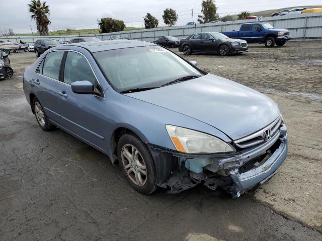 1HGCM56847A060378 - 2007 HONDA ACCORD EX BLUE photo 4