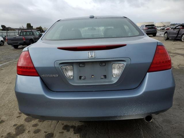 1HGCM56847A060378 - 2007 HONDA ACCORD EX BLUE photo 6