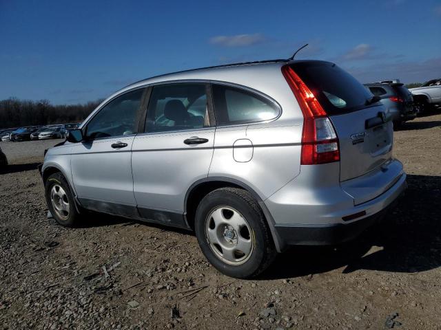 5J6RE3H35AL021378 - 2010 HONDA CR-V LX SILVER photo 2