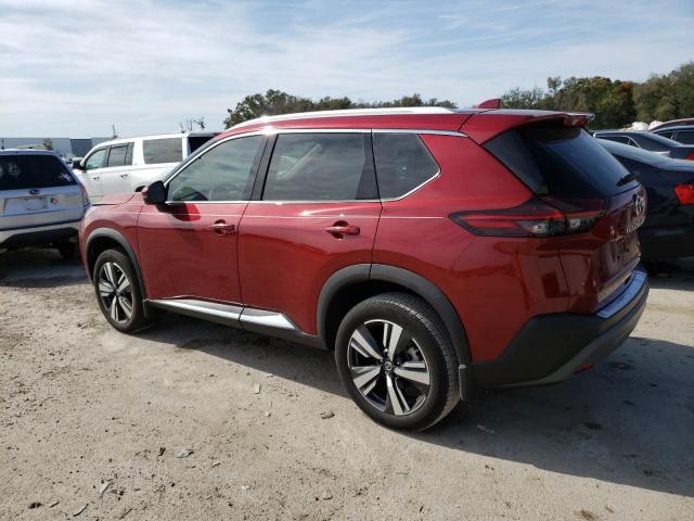 5N1AT3CA5MC828546 - 2021 NISSAN ROGUE SL RED photo 2