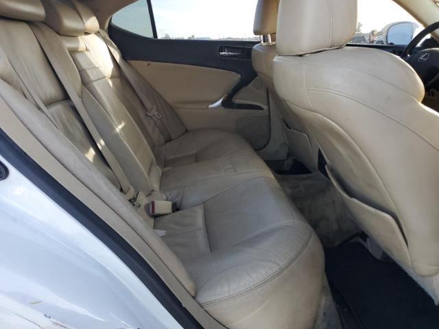 JTHBK262475048118 - 2007 LEXUS IS 250 WHITE photo 10