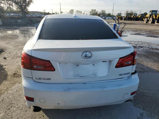 JTHBK262475048118 - 2007 LEXUS IS 250 WHITE photo 6