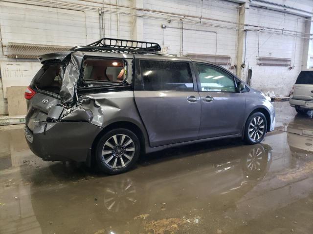 5TDDZ3DC0KS227587 - 2019 TOYOTA SIENNA XLE GRAY photo 3