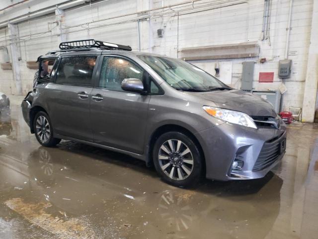 5TDDZ3DC0KS227587 - 2019 TOYOTA SIENNA XLE GRAY photo 4