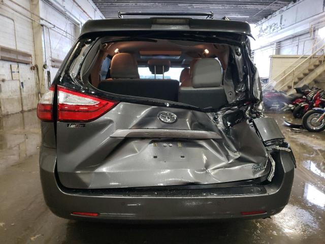 5TDDZ3DC0KS227587 - 2019 TOYOTA SIENNA XLE GRAY photo 6