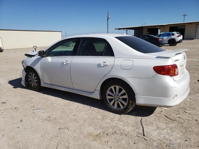 2T1BU40E49C117390 - 2009 TOYOTA COROLLA BASE WHITE photo 2