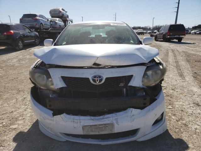 2T1BU40E49C117390 - 2009 TOYOTA COROLLA BASE WHITE photo 5