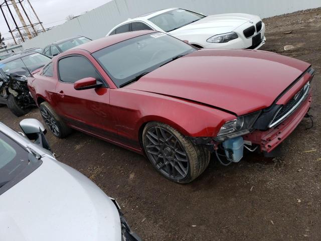 1ZVBP8AM1E5297372 - 2014 FORD MUSTANG RED photo 4