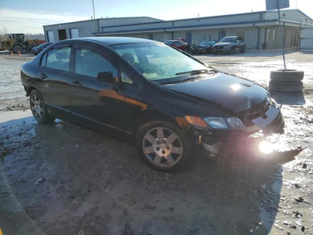 1HGFA16507L091233 - 2007 HONDA CIVIC LX BLACK photo 4