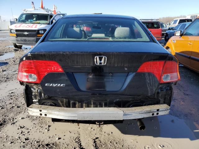 1HGFA16507L091233 - 2007 HONDA CIVIC LX BLACK photo 6