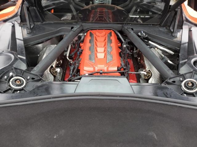 1G1YA2D48M5113060 - 2021 CHEVROLET CORVETTE STINGRAY 1LT ORANGE photo 11