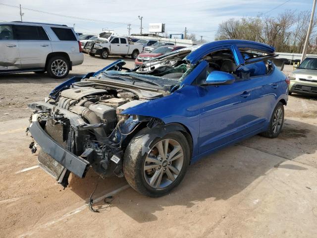 5NPD84LF3JH291602 - 2018 HYUNDAI ELANTRA SEL BLUE photo 1