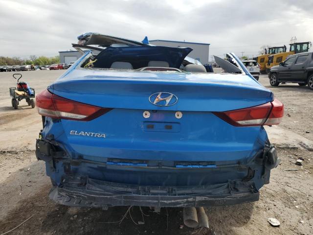 5NPD84LF3JH291602 - 2018 HYUNDAI ELANTRA SEL BLUE photo 6