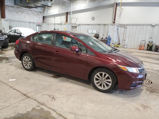 19XFB2F8XCE100132 - 2012 HONDA CIVIC EX BURGUNDY photo 4