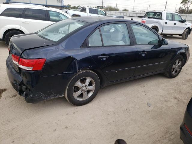 5NPET46C36H147396 - 2006 HYUNDAI SONATA GL BLUE photo 3