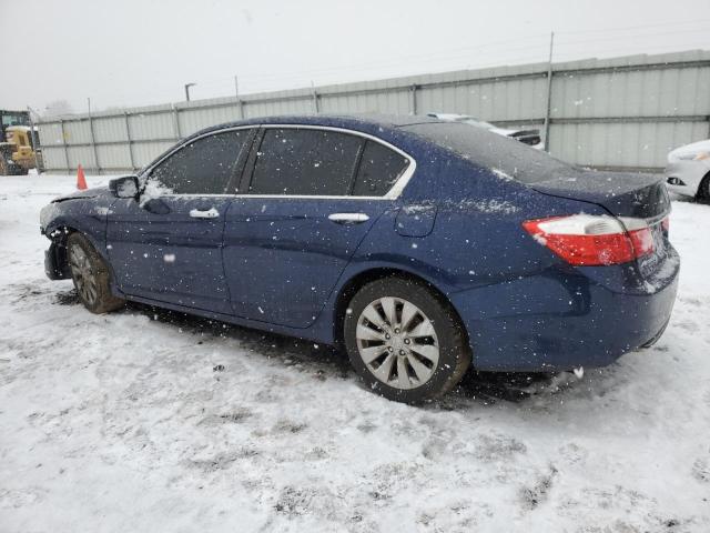 1HGCR2F86EA067569 - 2014 HONDA ACCORD EXL BLUE photo 2