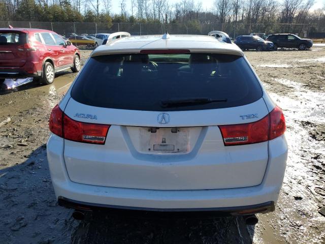 JH4CW2H65DC000627 - 2013 ACURA TSX TECH WHITE photo 6