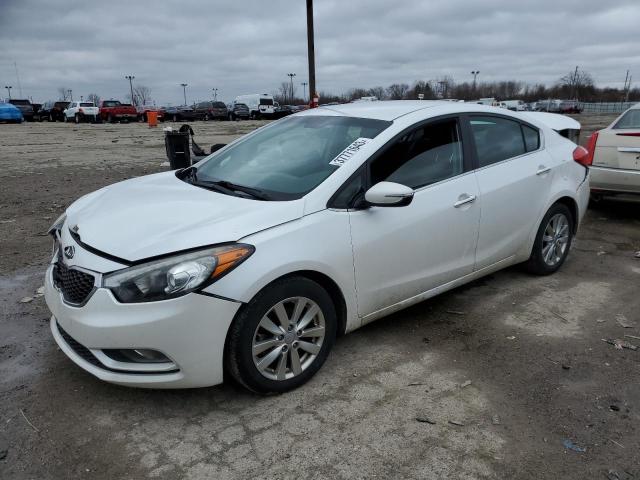 KNAFX4A86E5096354 - 2014 KIA FORTE EX WHITE photo 1