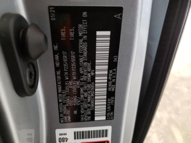 5TDKRKEC1MS016854 - 2021 TOYOTA SIENNA LE SILVER photo 13