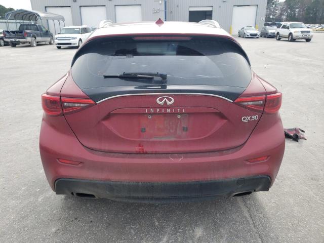 SJKCH5CP7HA037111 - 2017 INFINITI QX30 BASE BURGUNDY photo 6