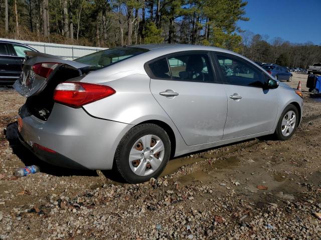 KNAFK4A61F5343293 - 2015 KIA FORTE LX SILVER photo 3