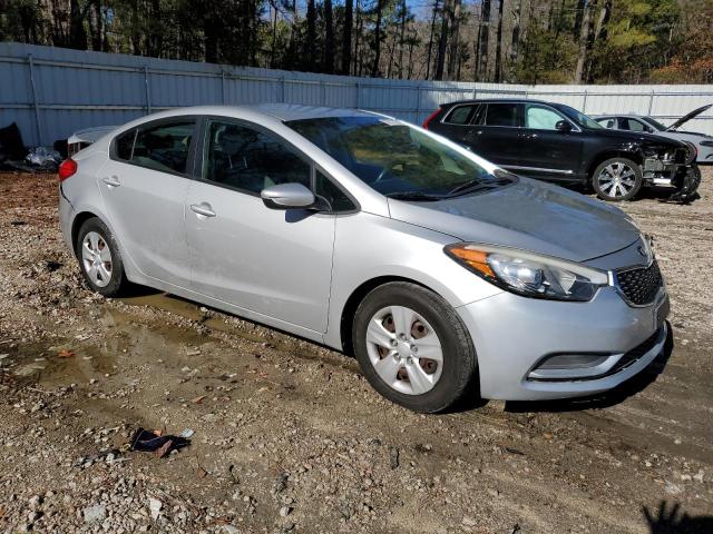 KNAFK4A61F5343293 - 2015 KIA FORTE LX SILVER photo 4