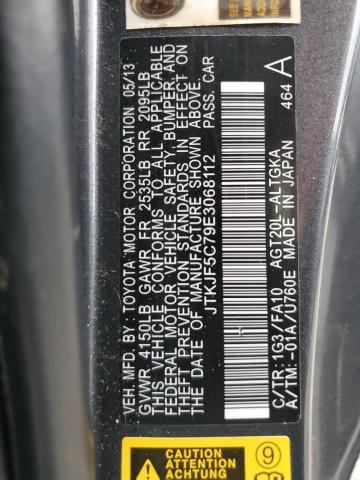 JTKJF5C79E3068112 - 2014 TOYOTA SCION TC 灰色 照片 12