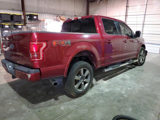 1FTEW1EG1FFA05763 - 2015 FORD F150 SUPER MAROON photo 3