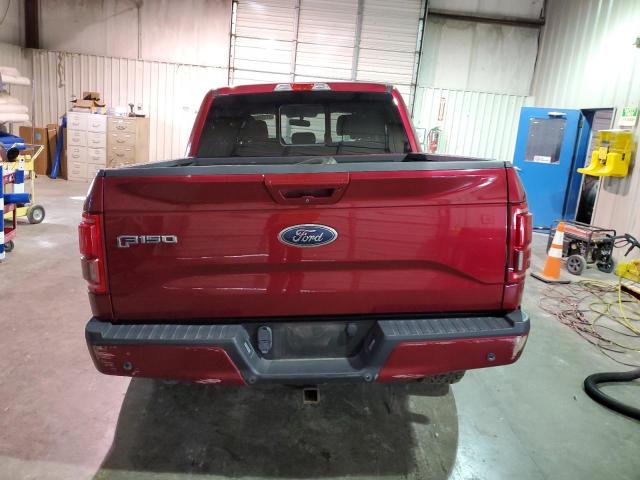 1FTEW1EG1FFA05763 - 2015 FORD F150 SUPER MAROON photo 6