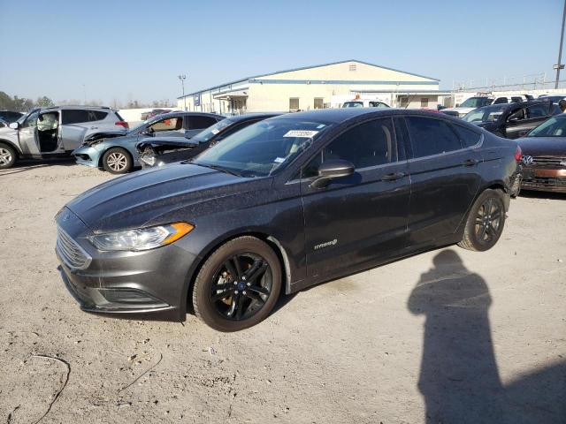 3FA6P0LU7JR208632 - 2018 FORD FUSION SE HYBRID GRAY photo 1