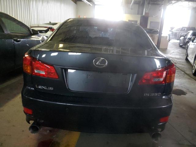 JTHBE262972011302 - 2007 LEXUS IS 350 BLACK photo 6